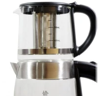 چای‌ساز روهمی فیلیپس Philips، کتری برقی و قوری شیشه‌ای، سیستم قطع خودکار