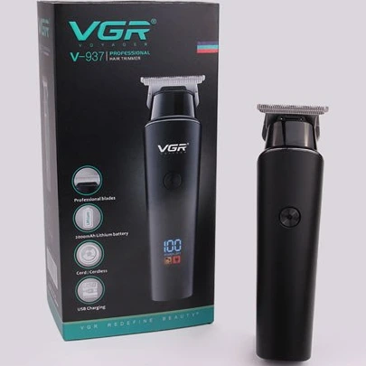 ماشین اصلاح وی جی آر مدل V-937، خط‌زن حرفه‌ای با تکنولوژی برش مستقیم و تیغه ضد آب