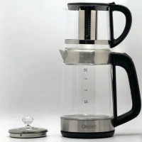 چایساز پیرکس دسینی؛ چای خوشعطر با کتری و قوری شفاف