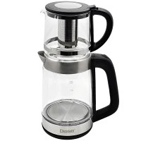 چایساز پیرکس دسینی؛ چای خوشعطر با کتری و قوری شفاف