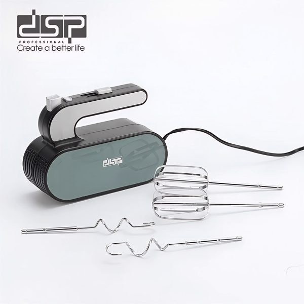 همزن دستی DSP مدل KM2143 | موتور مسی 5525، ۵ سرعته با سری خمیرزن