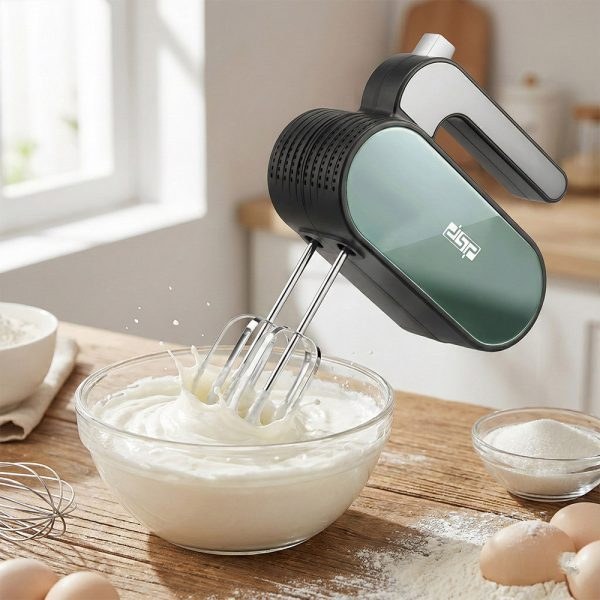 همزن دستی DSP مدل KM2143 | موتور مسی 5525، ۵ سرعته با سری خمیرزن