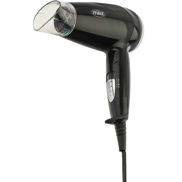 سشوار مسافرتی پرومکس مدل MXS-1050 | ۱۶۰۰ وات، دسته تاشو و باد سرد